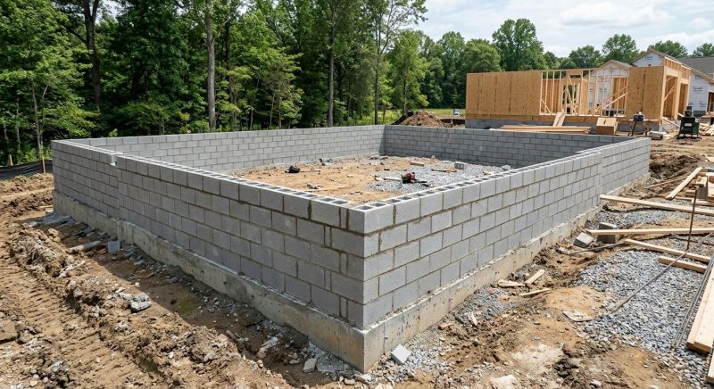 Block Foundation Installation in Boston, MA