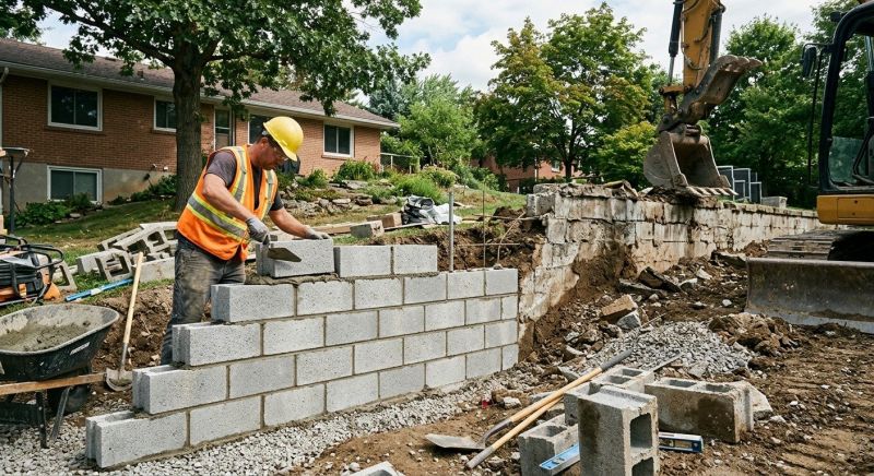 Block Wall Replacement in Fairfield County, CT