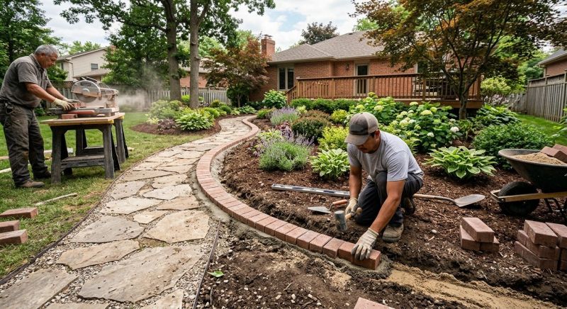 Brick Border Installation in Fairfield County, CT