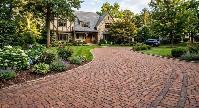 Brick Driveway Installation in Worcester, MA
