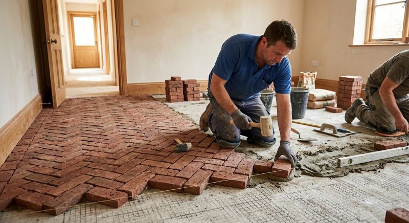 Brick Flooring Installation in Worcester, MA