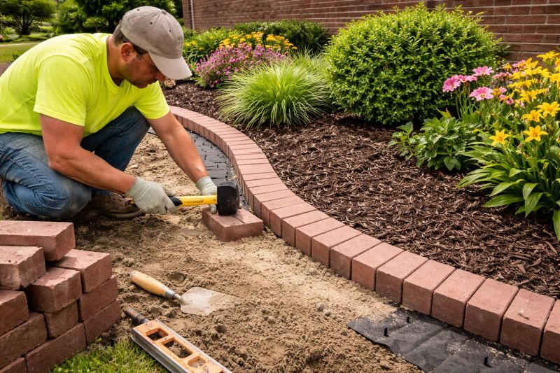 Brick Hardscape Installation in Manchester, NH