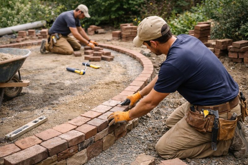 Brick Hardscape Installation in Danbury, CT