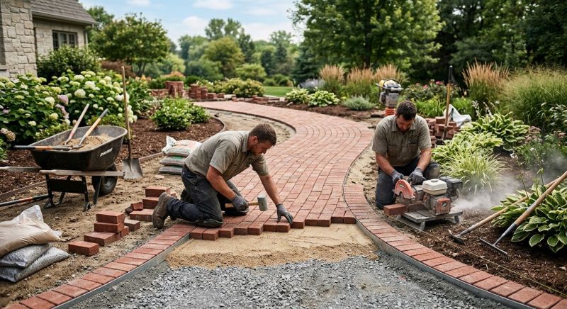 Brick Hardscaping Installation in Stamford, CT