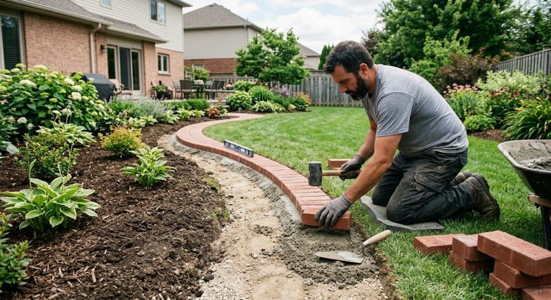 Brick Hardscaping Installation in Boston, MA