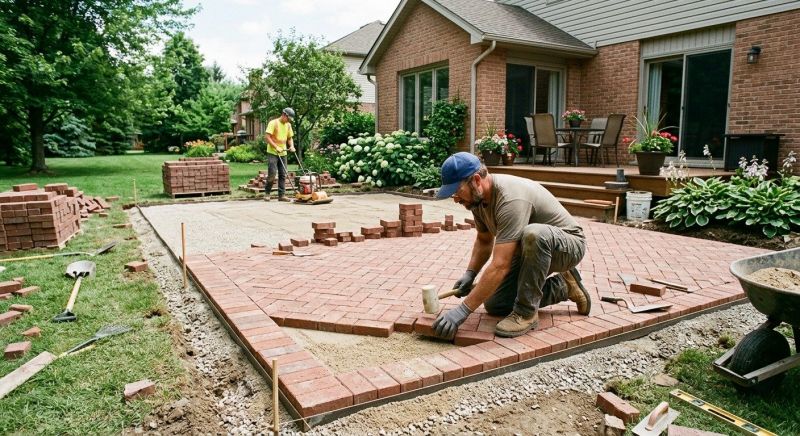 Brick Patio Installation in Boston, MA