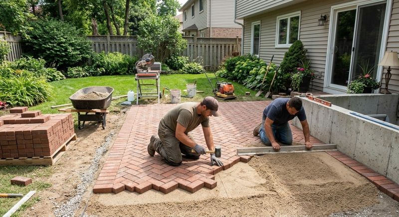 Brick Paving Installation in West Hartford, CT