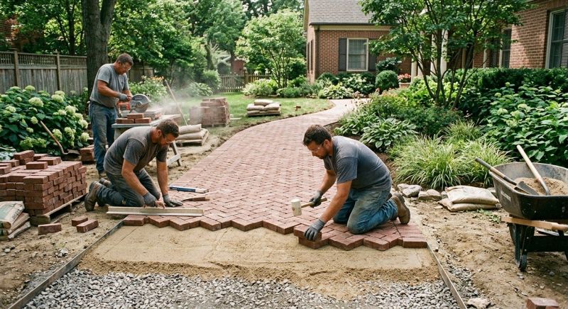 Brick Walkway Installation in Stamford, CT