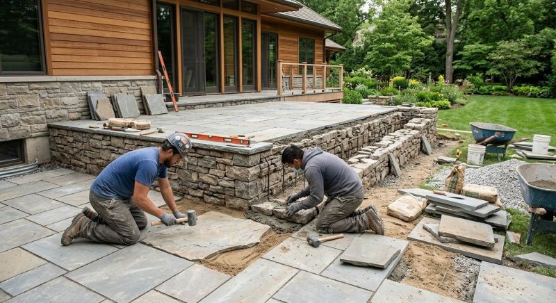 Masonry Steps Installation in Boston, MA
